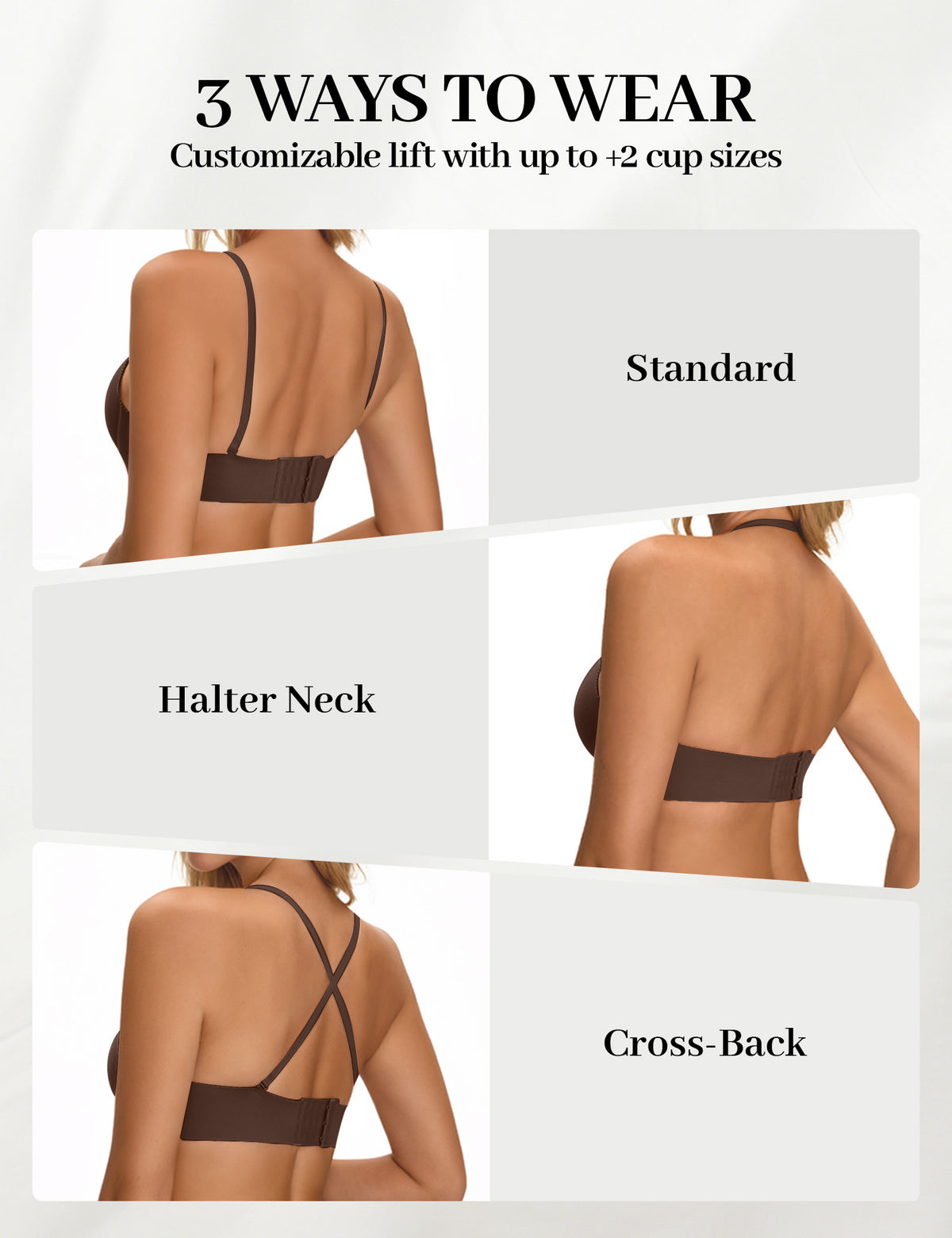 Drawstring Push-Up Bra