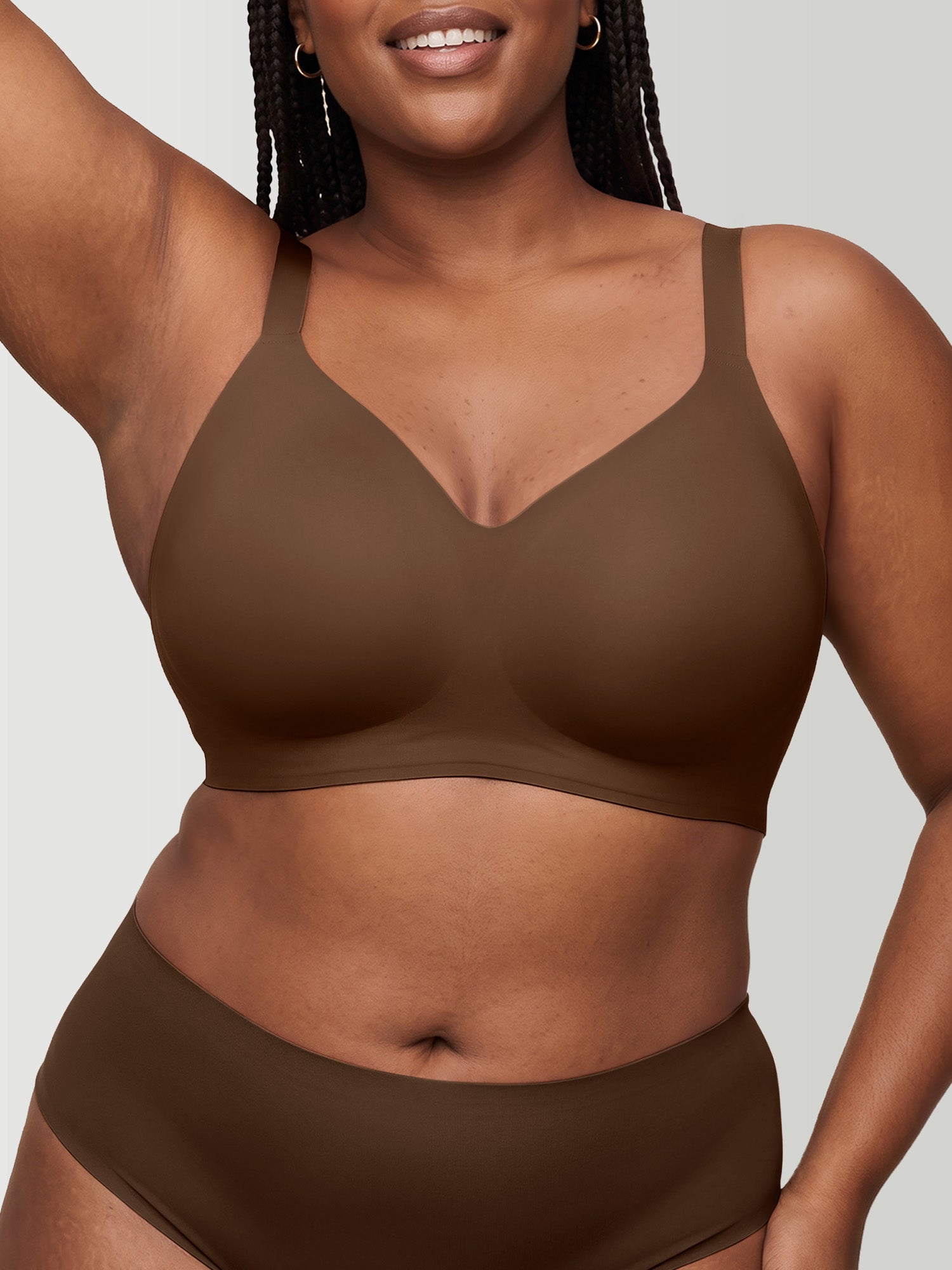 Push Up Plunge Supportive Bra - Wireless & Seamless