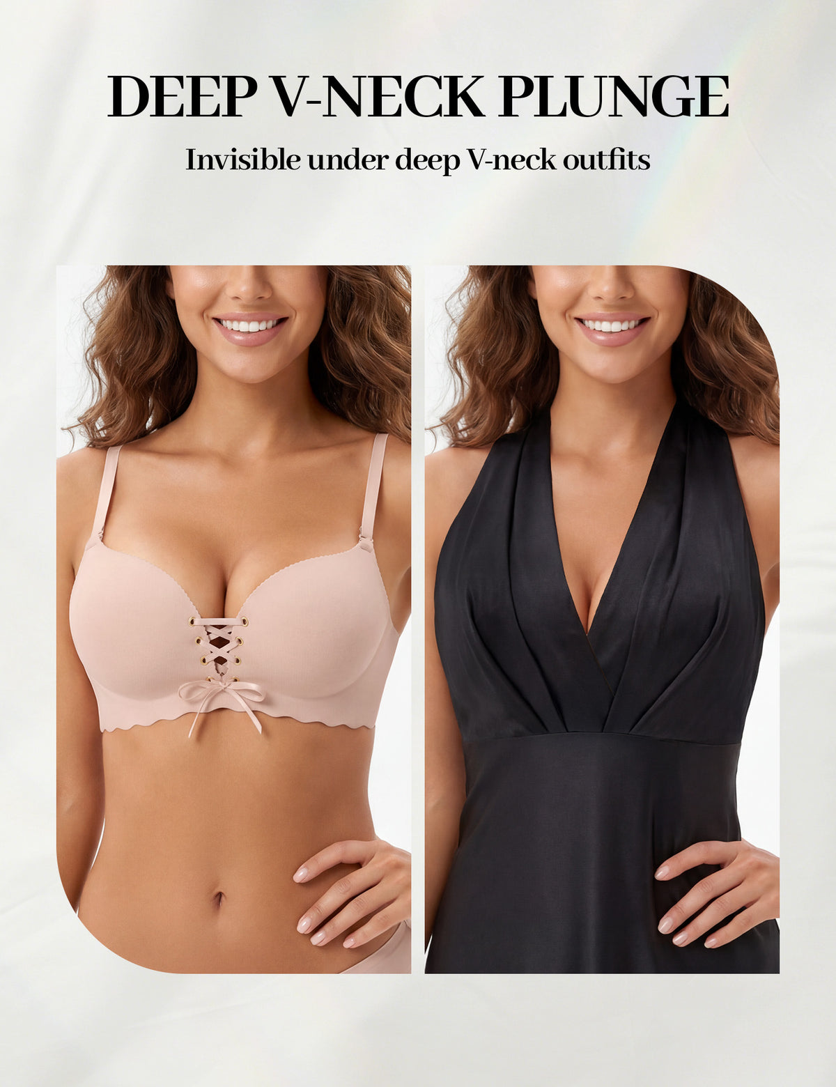 Drawstring Push-Up Bra
