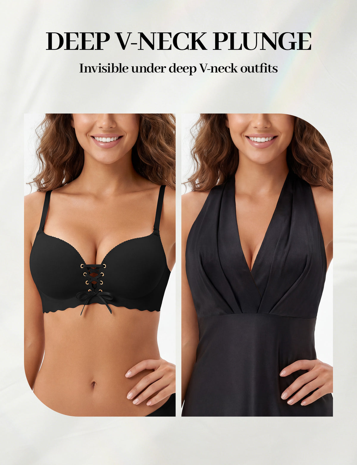 Drawstring Push-Up Bra