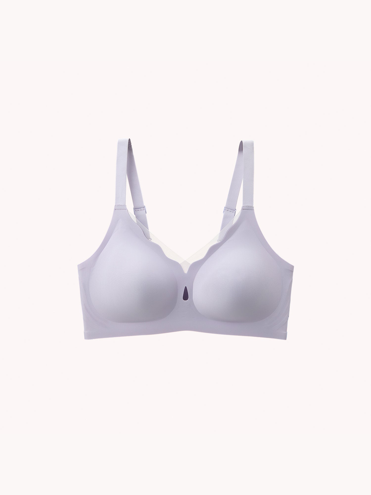 Wireless Water-drop Wave Push Up V Mesh Bra (U & Cross Back)