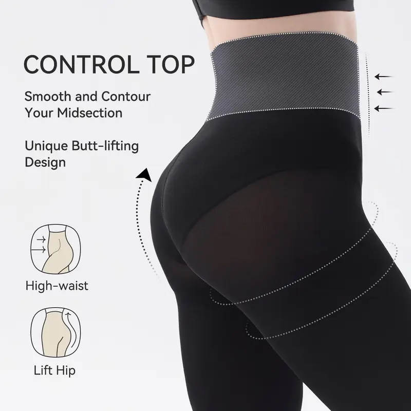 Rip-resistant Strong Black Tights