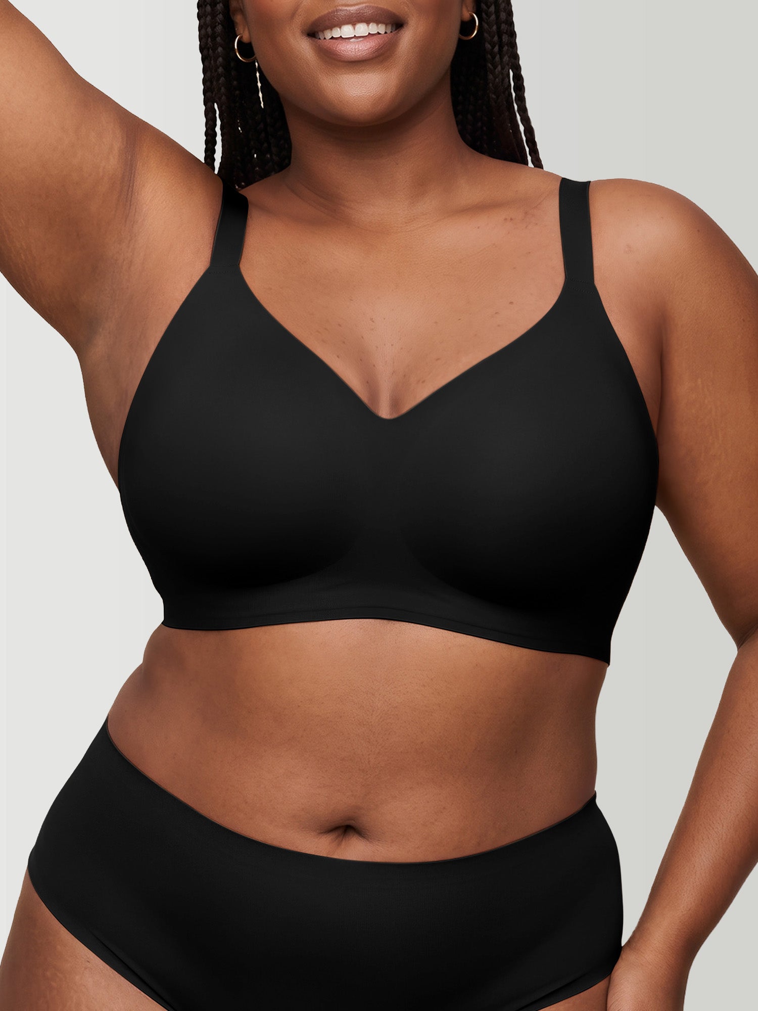 Push Up Plunge Supportive Bra - Wireless & Seamless