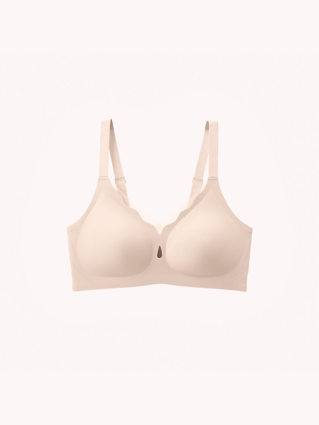 Wireless Water-drop Wave Push Up V Mesh Bra (U & Cross Back)