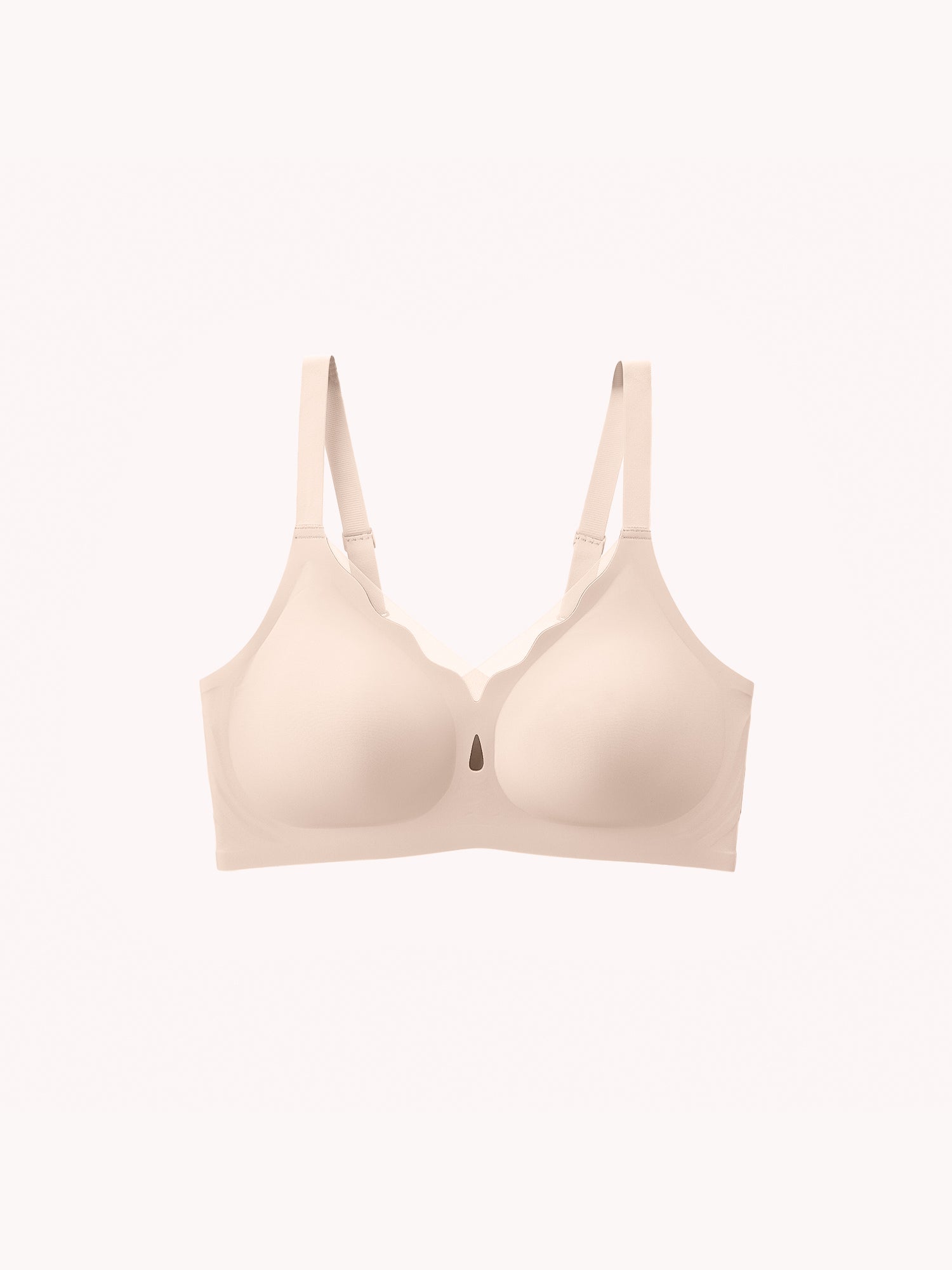 Wireless Water-drop Wave Push Up V Mesh Bra (U & Cross Back)