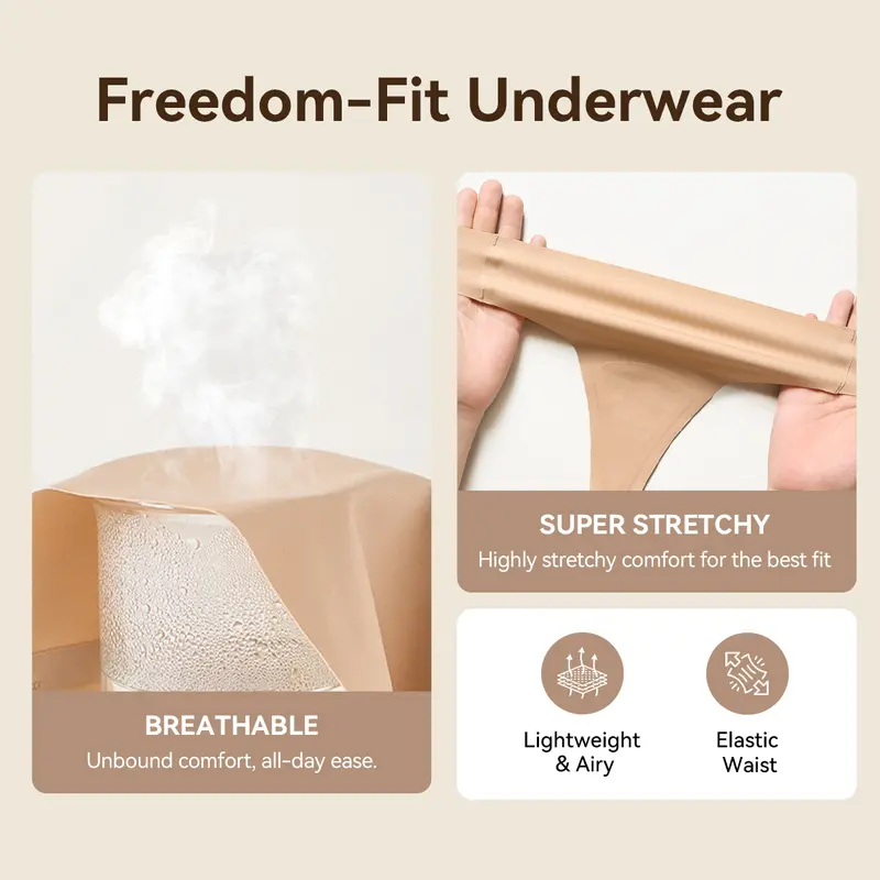 Women's Seamless Cotton Thongs