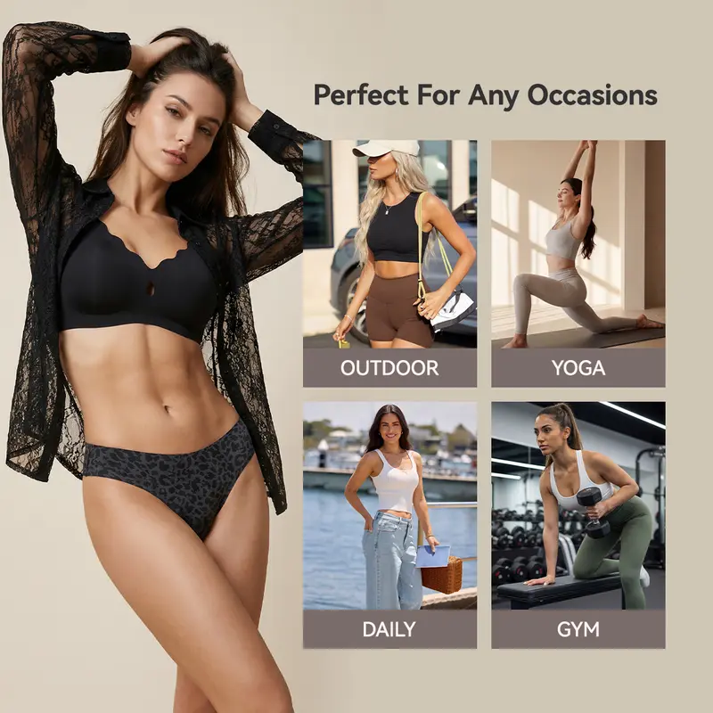 Women's Seamless Cotton Thongs