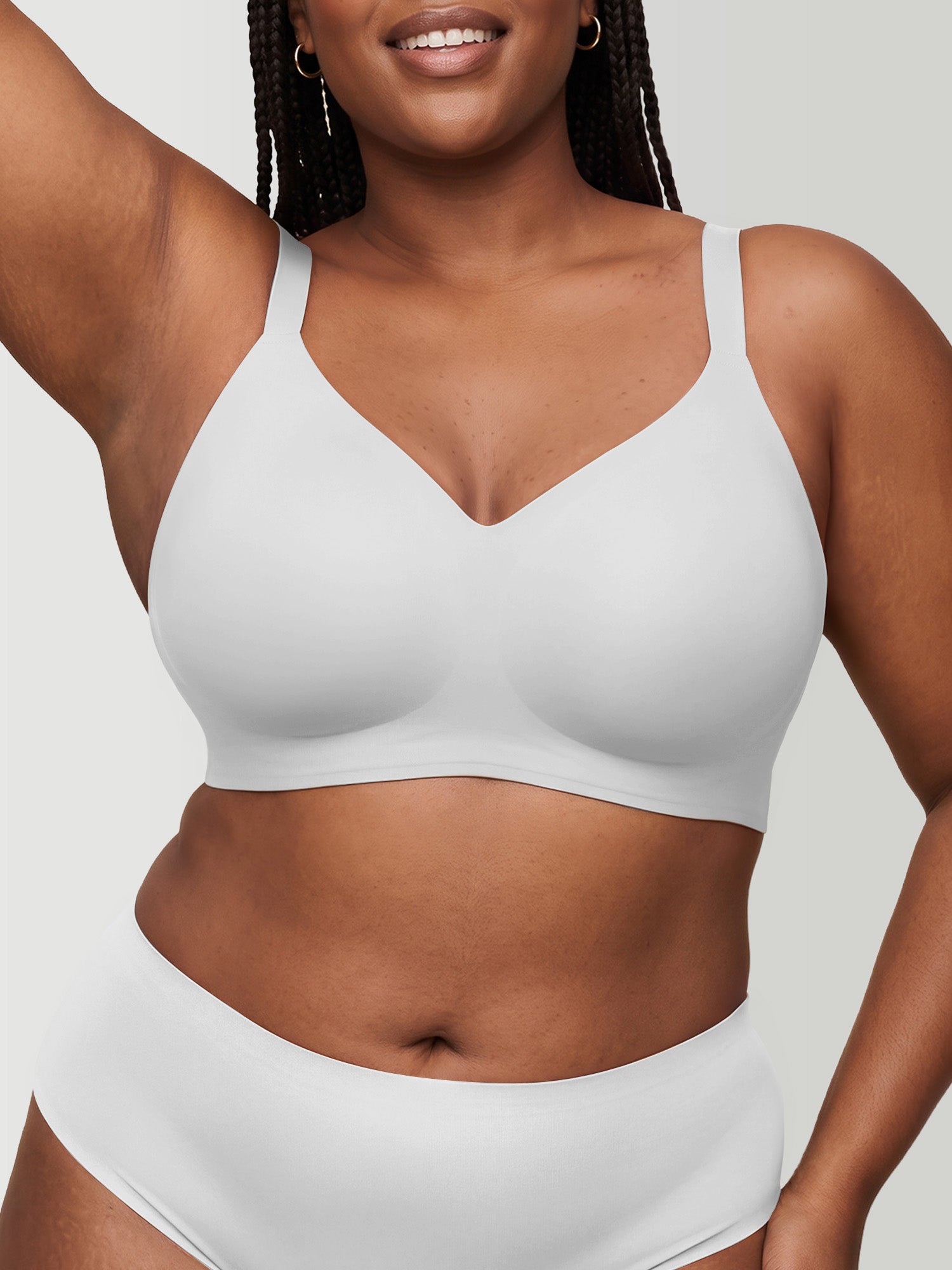 Push Up Plunge Supportive Bra - Wireless & Seamless