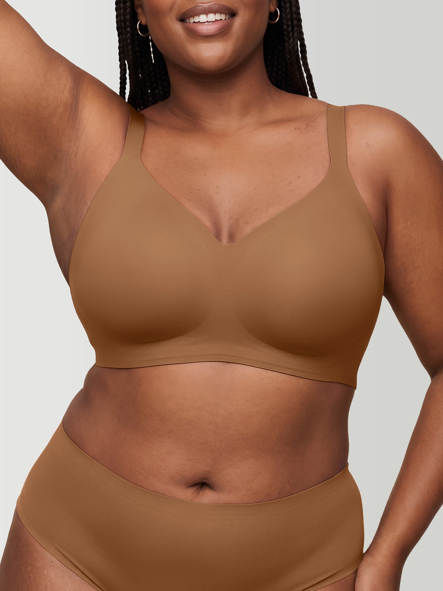 Push Up Plunge Supportive Bra - Wireless & Seamless
